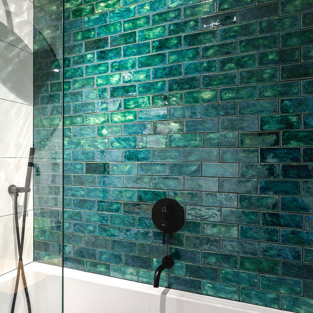 Carreaux, briques, vert bouteille#couleur_vert