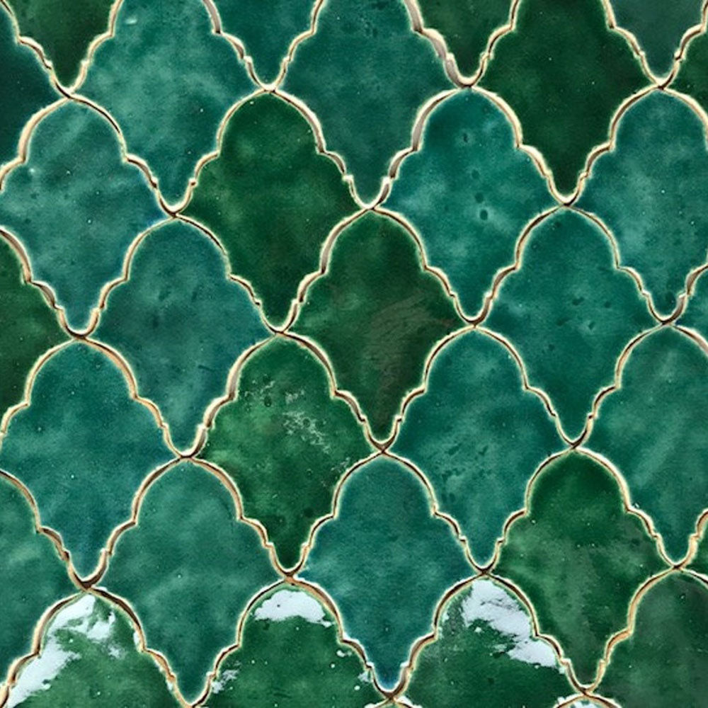 Carreaux de céramique, Royal, vert bouteille#couleur_vert