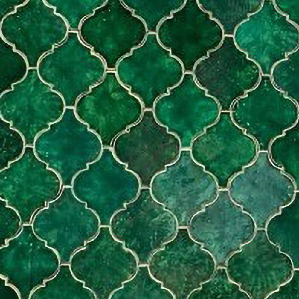 Carreaux de céramique, Marocain, vert bouteille#couleur_vert