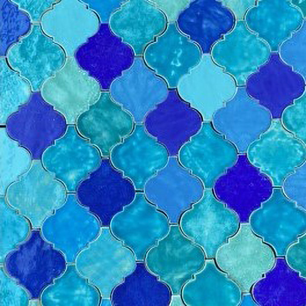 Carreaux de céramique, Marocain, bleu mix#couleur_bleu