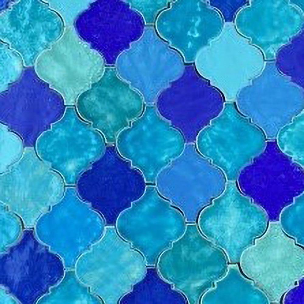 Carreaux de céramique, Marocain, bleu mix#couleur_bleu