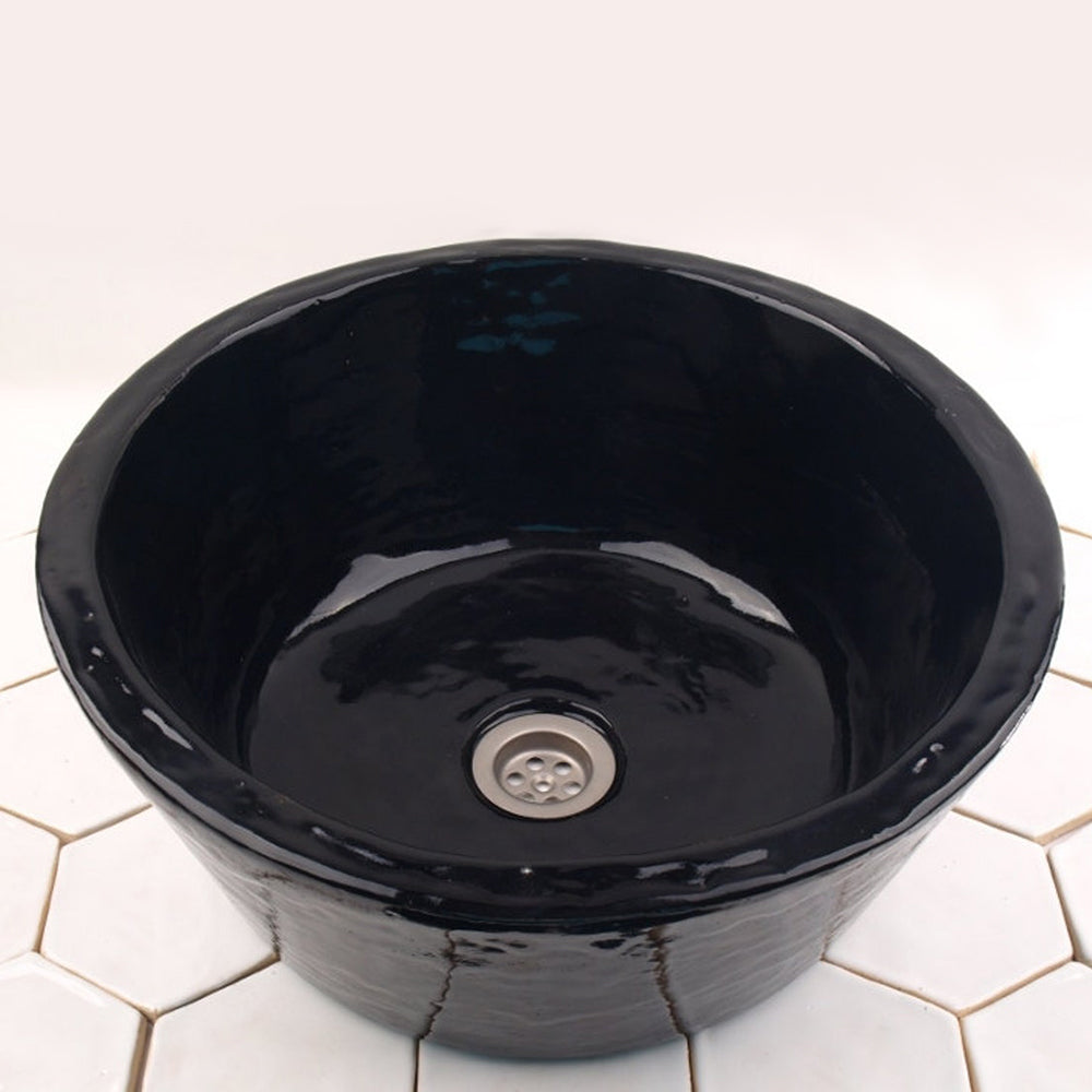 Vasque en céramique, loft noir#couleur_noir