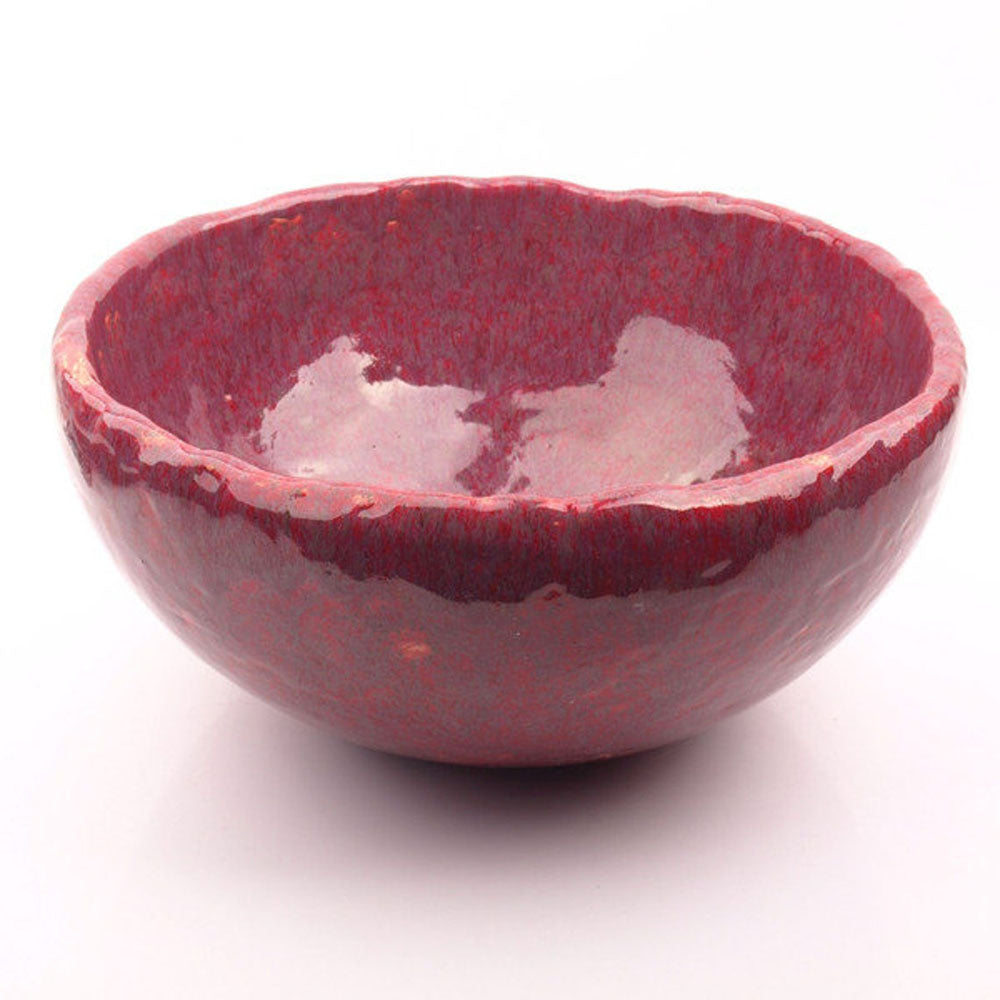Vasque en céramique, ronde, framboise#couleur_rouge