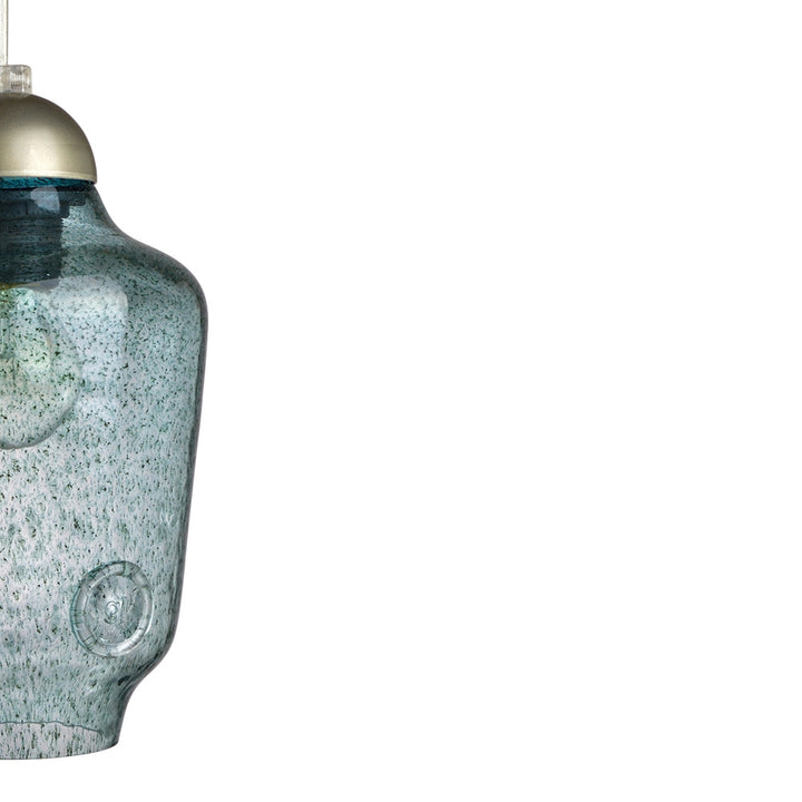 Lampe en verre Bee petite, turquoise#couleur_bleu