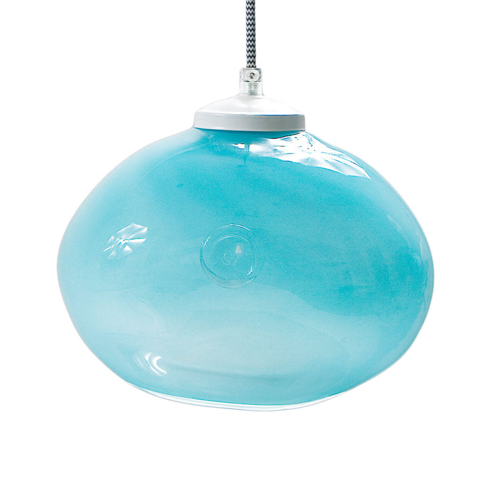 Lampe en verre Meduse, turquoise#couleur_bleu