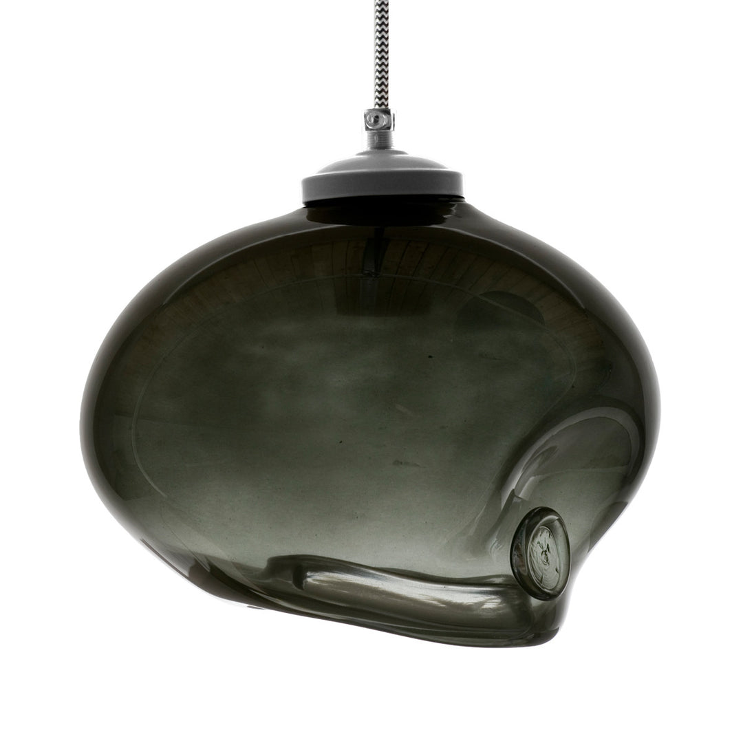 Lampe en verre Méduse, poussière de lune#couleur_noir