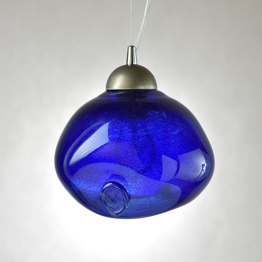 Lampe en verre Méduse, cobalt#couleur_bleu