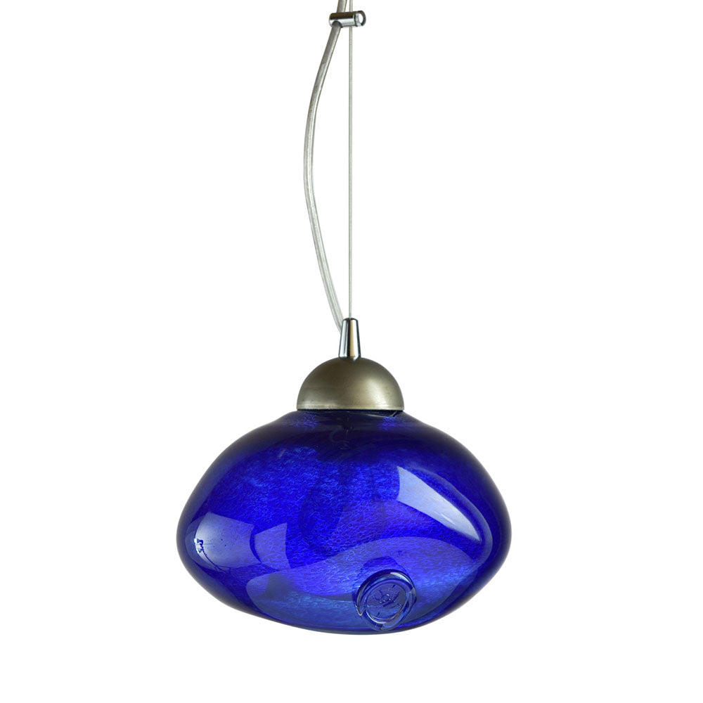 Lampe en verre Méduse, cobalt#couleur_bleu