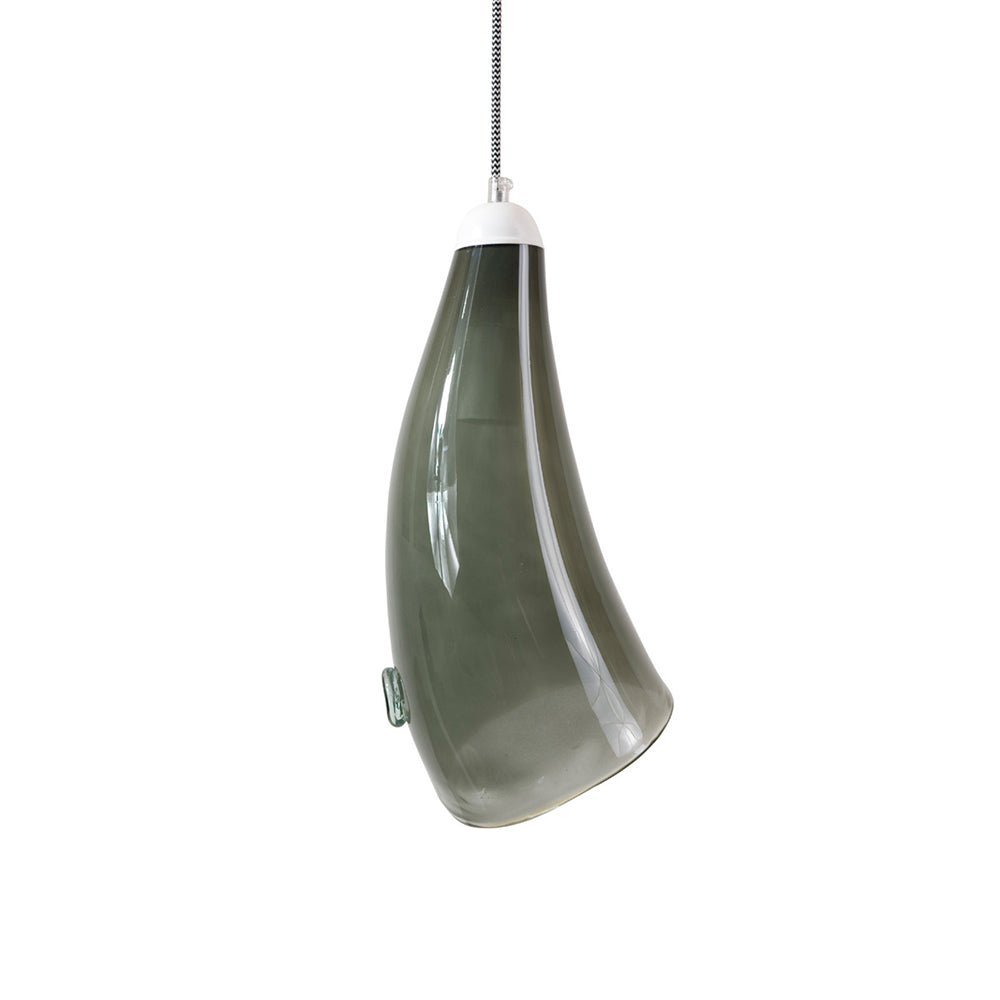 Lampe en verre Horn, gris#couleur_gris
