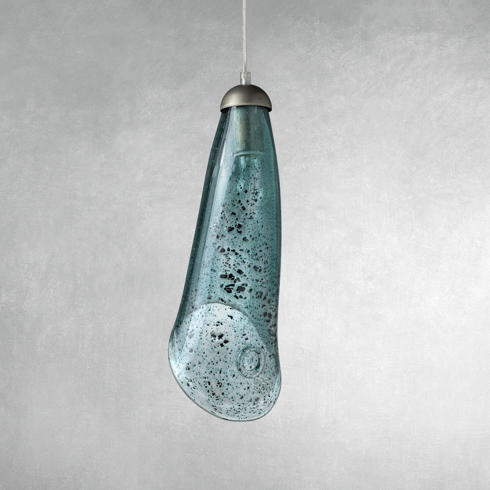 Lampe en verre Horn, turquoise#couleur_bleu