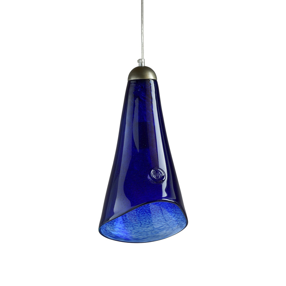 Lampe en verre Horn, encre#couleur_bleu