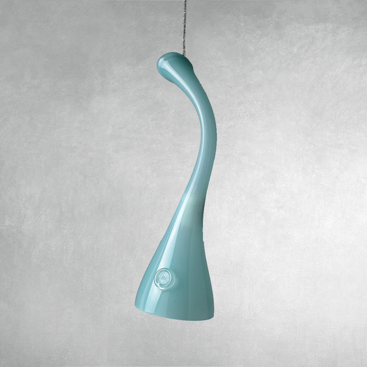 Lampe en verre Swan, turquoise mystique@couleur_bleu