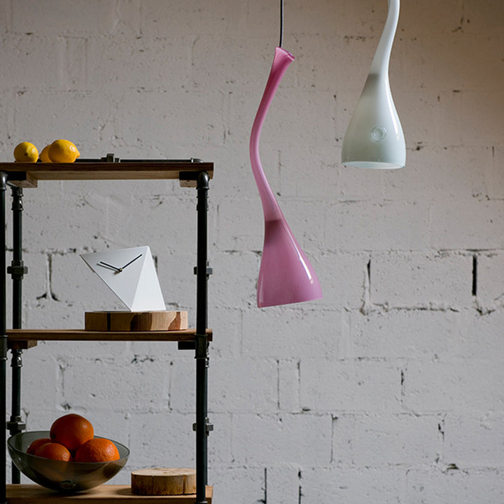 Lampe en verre Swan, rose royal#couleur_rose