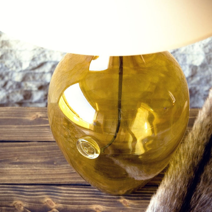 Lampe en verre Raphaello, miel#couleur_brun