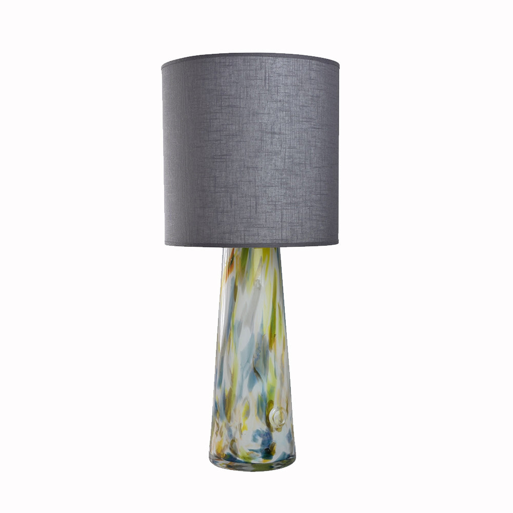Lampe en verre Volcano I, avec abat-jour gris#couleur_multicolor