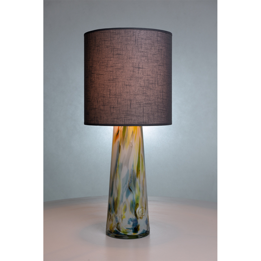 Lampe en verre Volcano I, avec abat-jour gris#couleur_multicolor