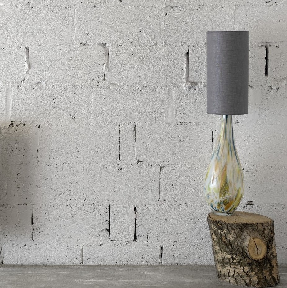 Lampe en verre Rocket, avec abat-jour gris#couleur_multicolor