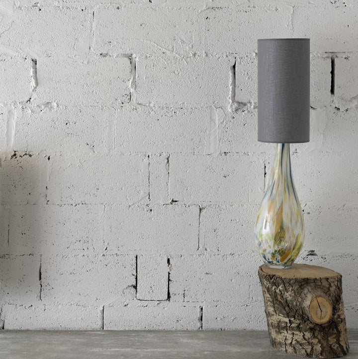 Lampe en verre Rocket, avec abat-jour gris#couleur_multicolor