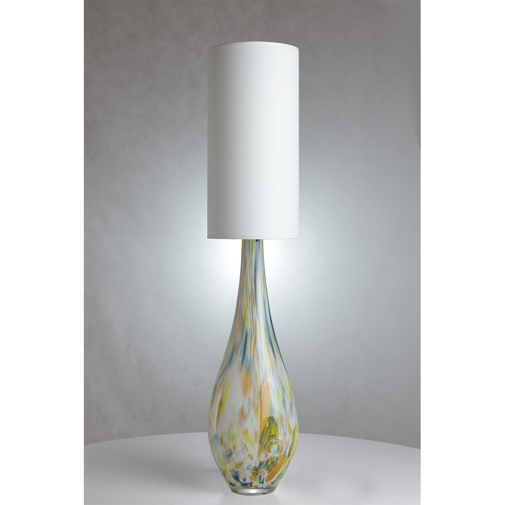 Lampe en verre Rocket, avec abat-jour blanc#couleur_multicolor