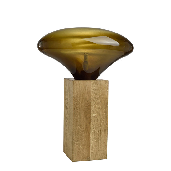 Lampe en verre Cocoon grande, olive#couleur_vert
