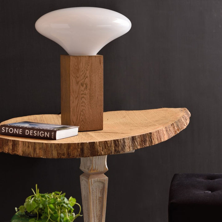 Lampe en verre Cocoon grande, blanc#couleur_blanc