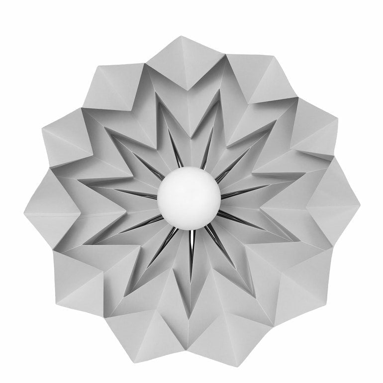 Lampe d'origami Iceberg L#couleur_gris
