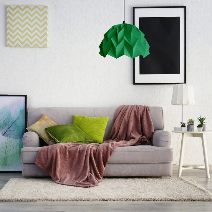 Lampe d'origami Iceberg M, vert billard#couleur_vert