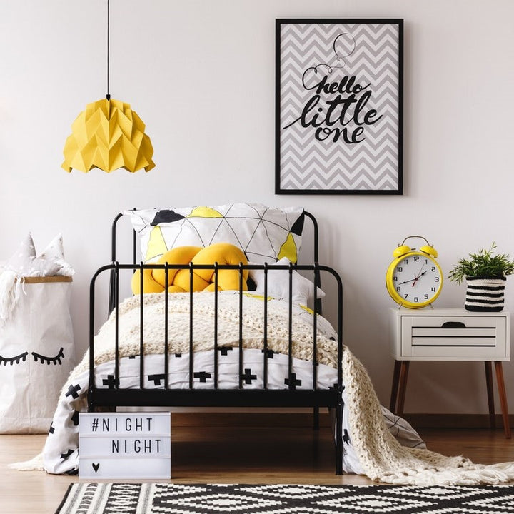 Lampe d'origami Iceberg S, bouton d'or#couleur_jaune