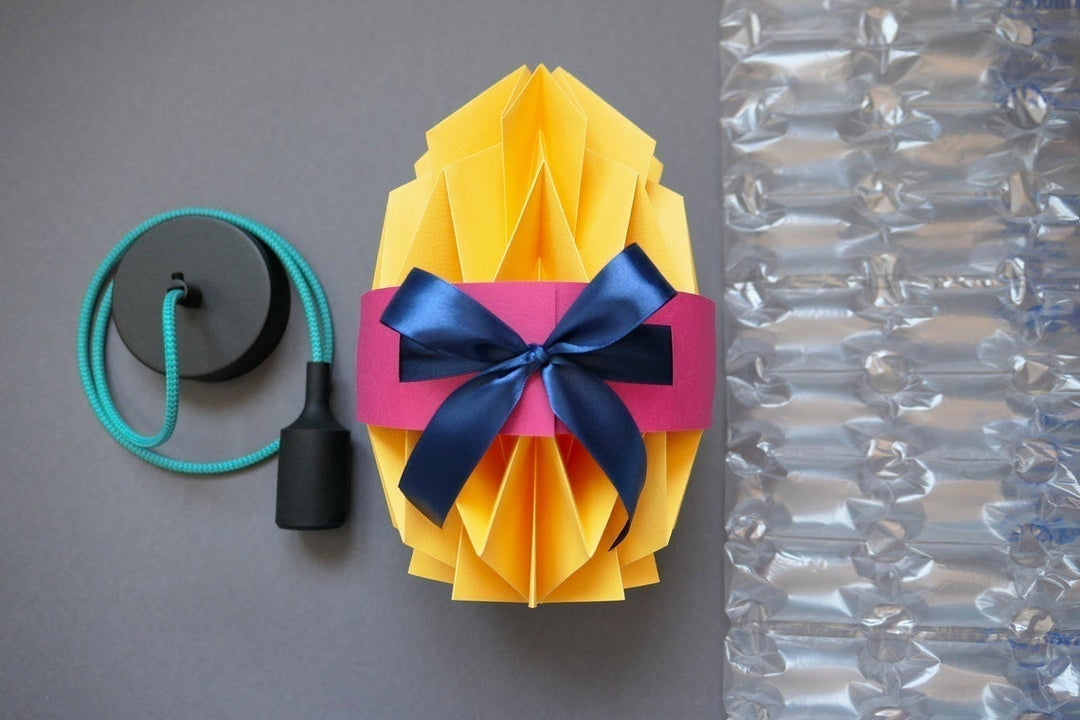 Lampes d'origami, emballage#couleur_orange