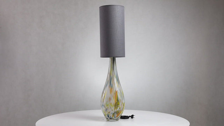 Lampe en verre Rocket, avec abat-jour gris#couleur_multicolor