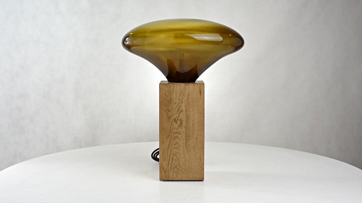 Lampe en verre Cocoon grande, olive#couleur_vert